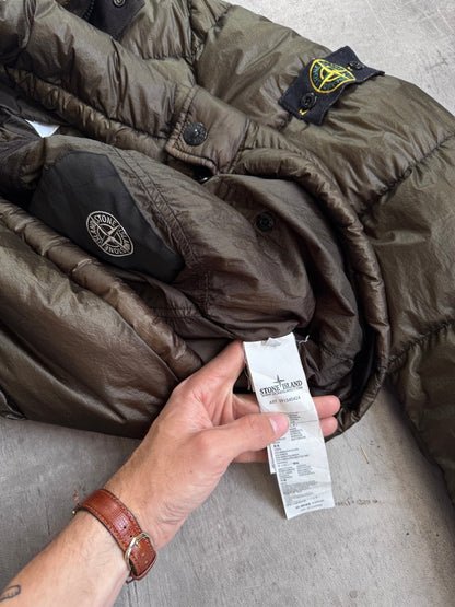 A/W 2013 Stone Island Brown Hooded Puffer Jacket