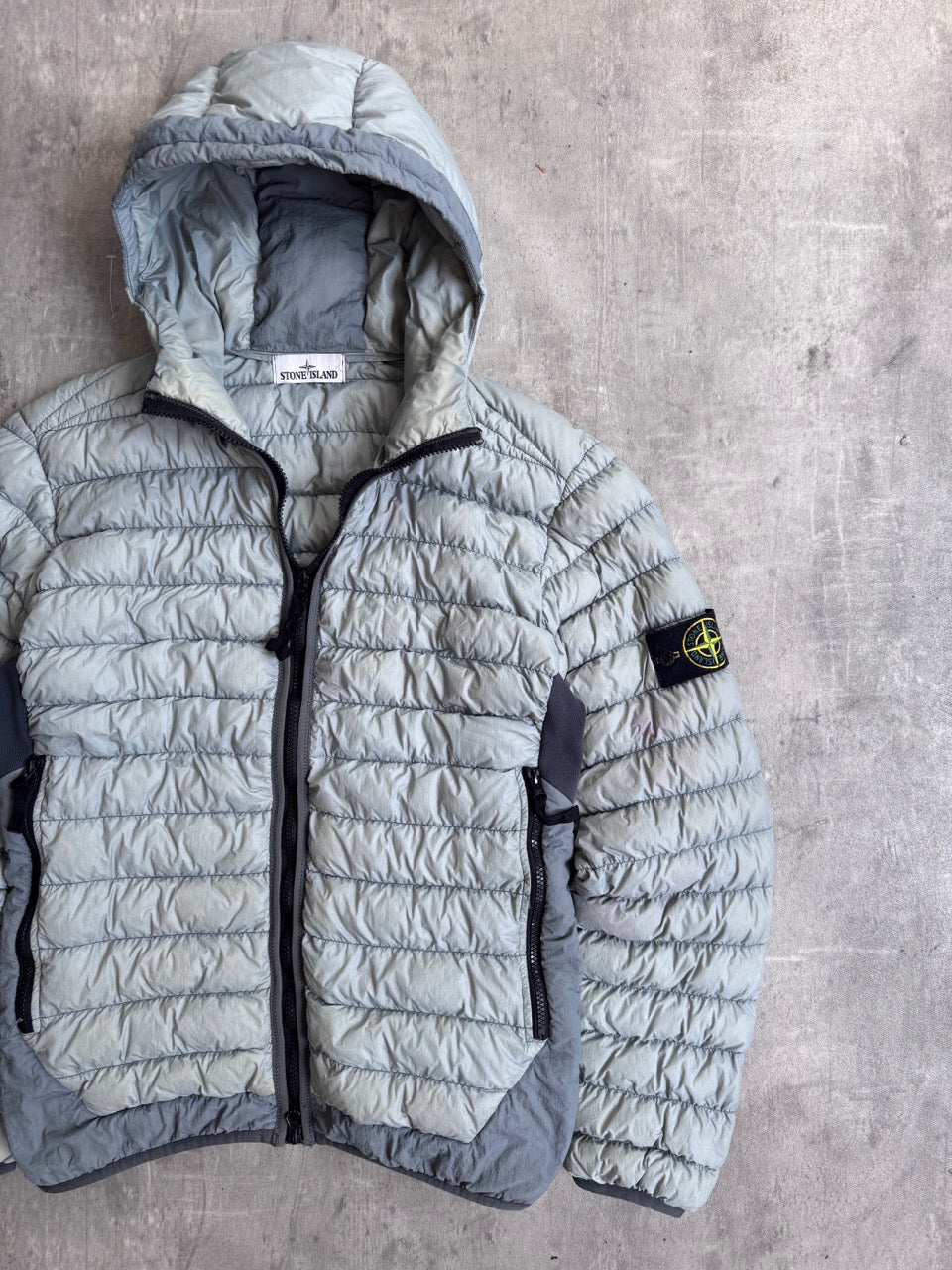 Stone Island Micro Yarn Down Overshirt Grey A/W 2017 Stone Island