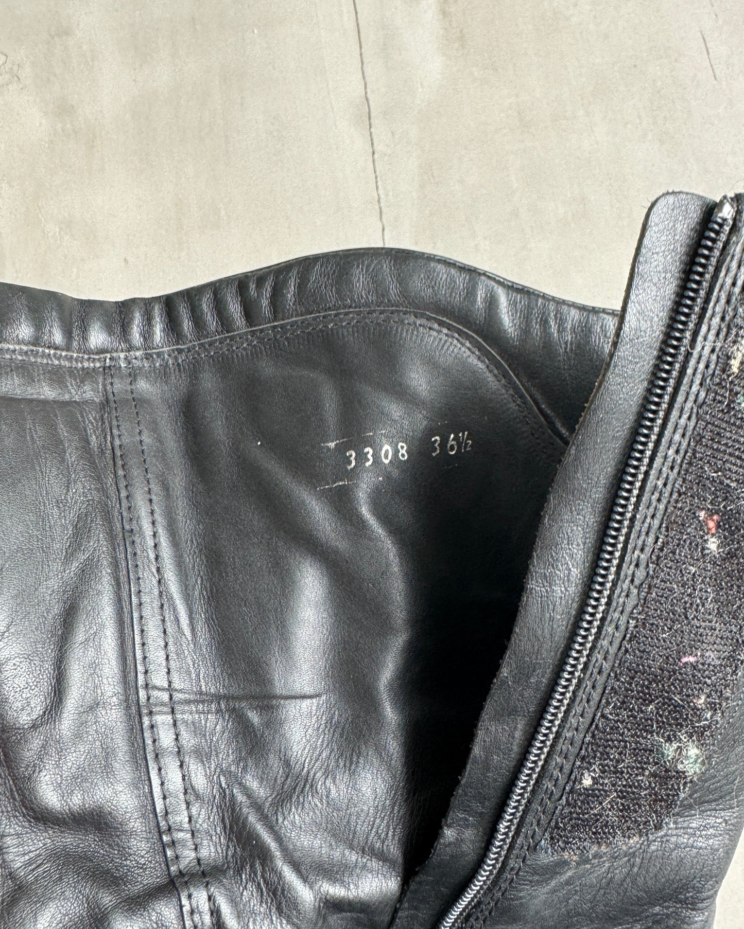 PRADA FW99 LEATHER MOTO BOOTS - EU 36.5 | UK 4, Black