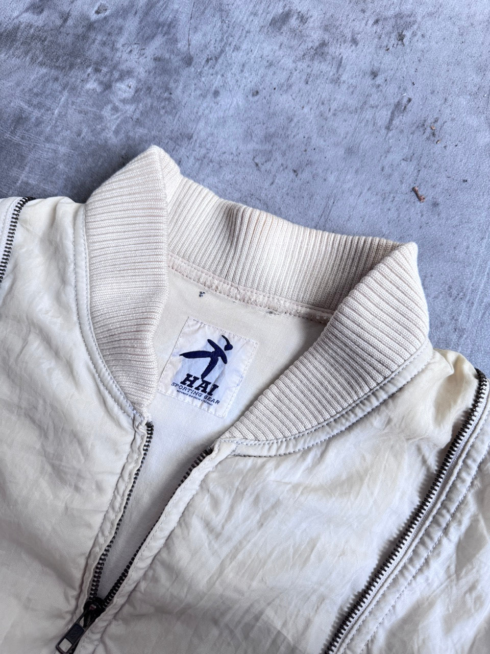 1980s Issey Miyake Hai Sporting Gear Zip Detail Bomber