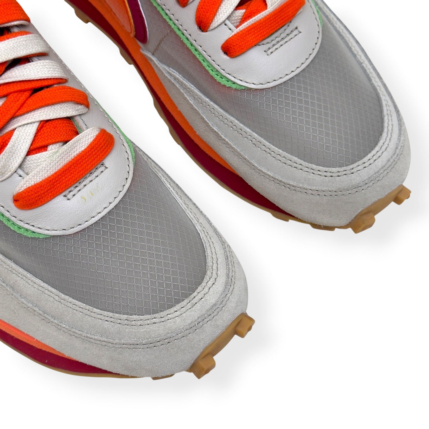NIKE X SACAI X CLOT LDWAFFLE SNEAKER NET ORANGE BLAZE UK8 | UK 8, Orange