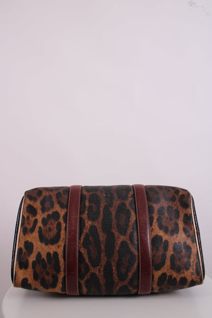 Dolce & Gabbana Miss Escape Bowling Bag Leopard Print | O/S, Red