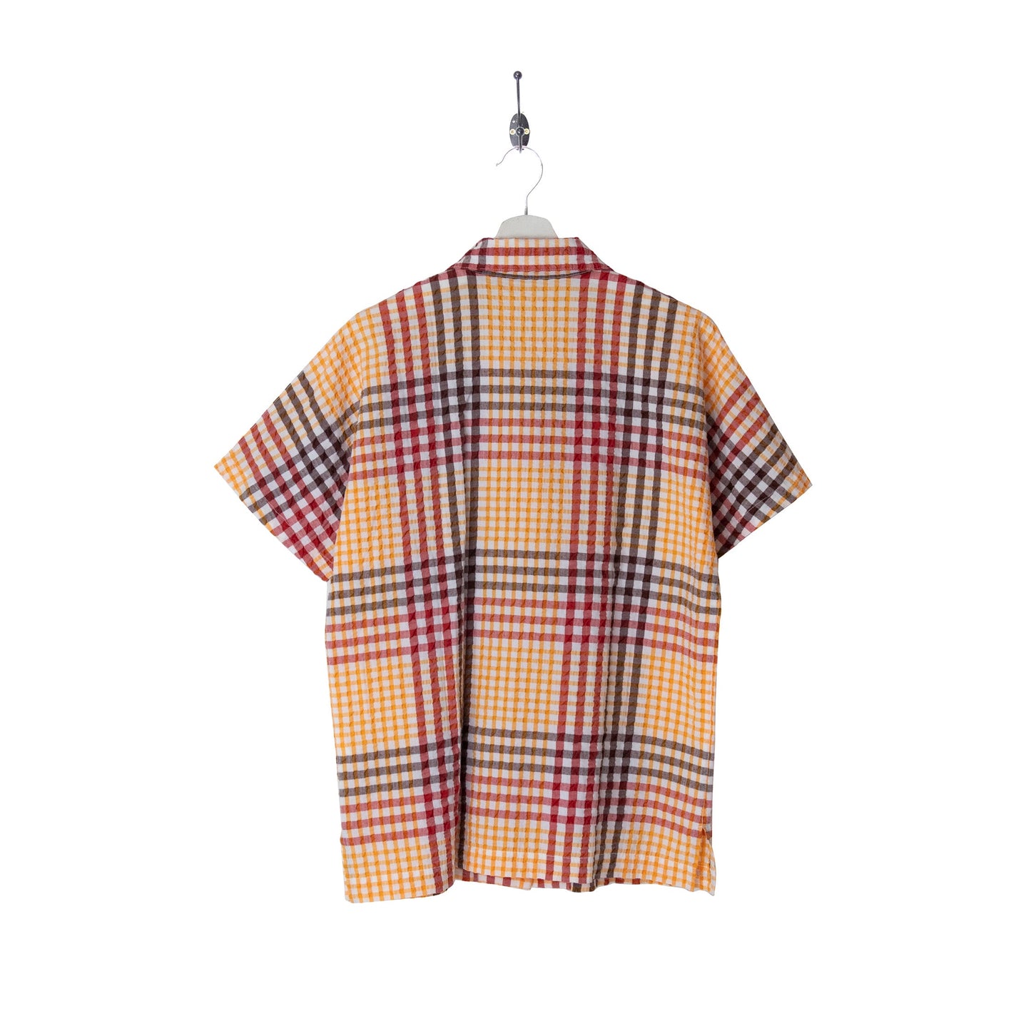 1980s Issey Miyake Sport Crinkle Checked Button Up Shirt