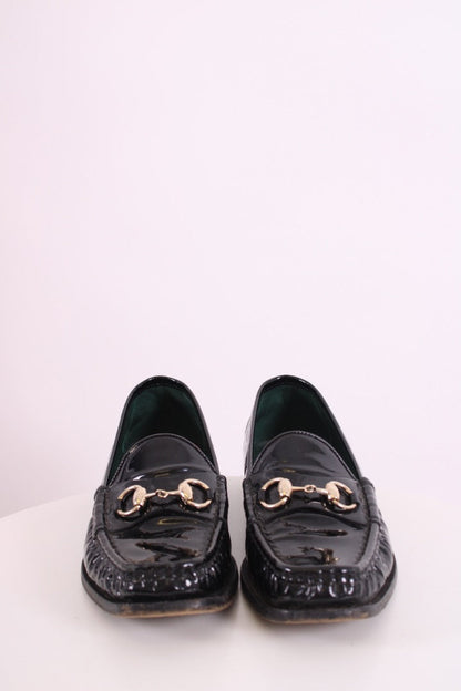 Gucci Patent Horsebit Loafers Black 41 | DEFAULT TITLE, Black