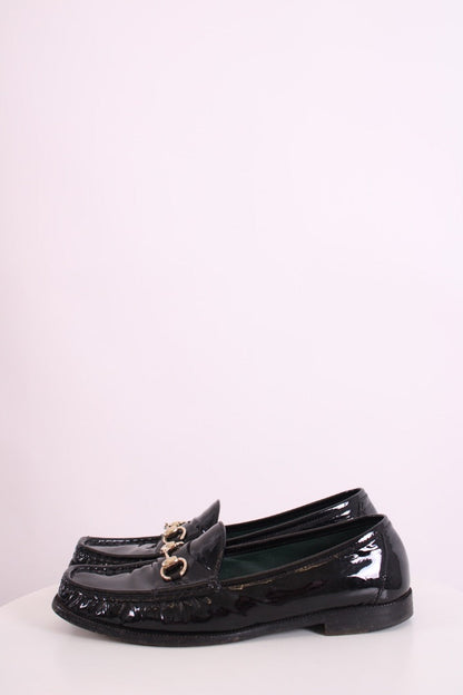 Gucci Patent Horsebit Loafers Black 41 | DEFAULT TITLE, Black