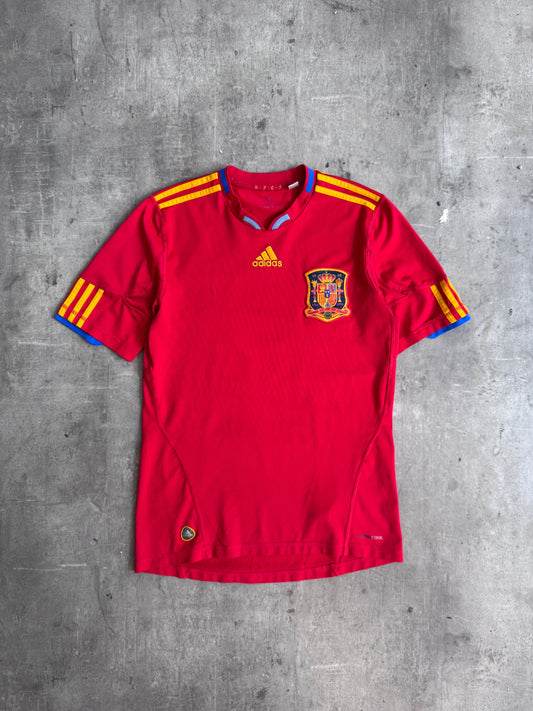 2010 Spain x Adidas Home Football Shirt | Medium, Multicoloured