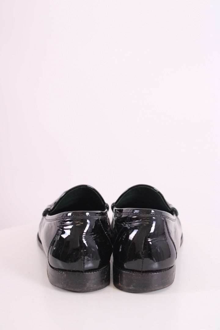 Gucci Patent Horsebit Loafers Black 41 | DEFAULT TITLE, Black