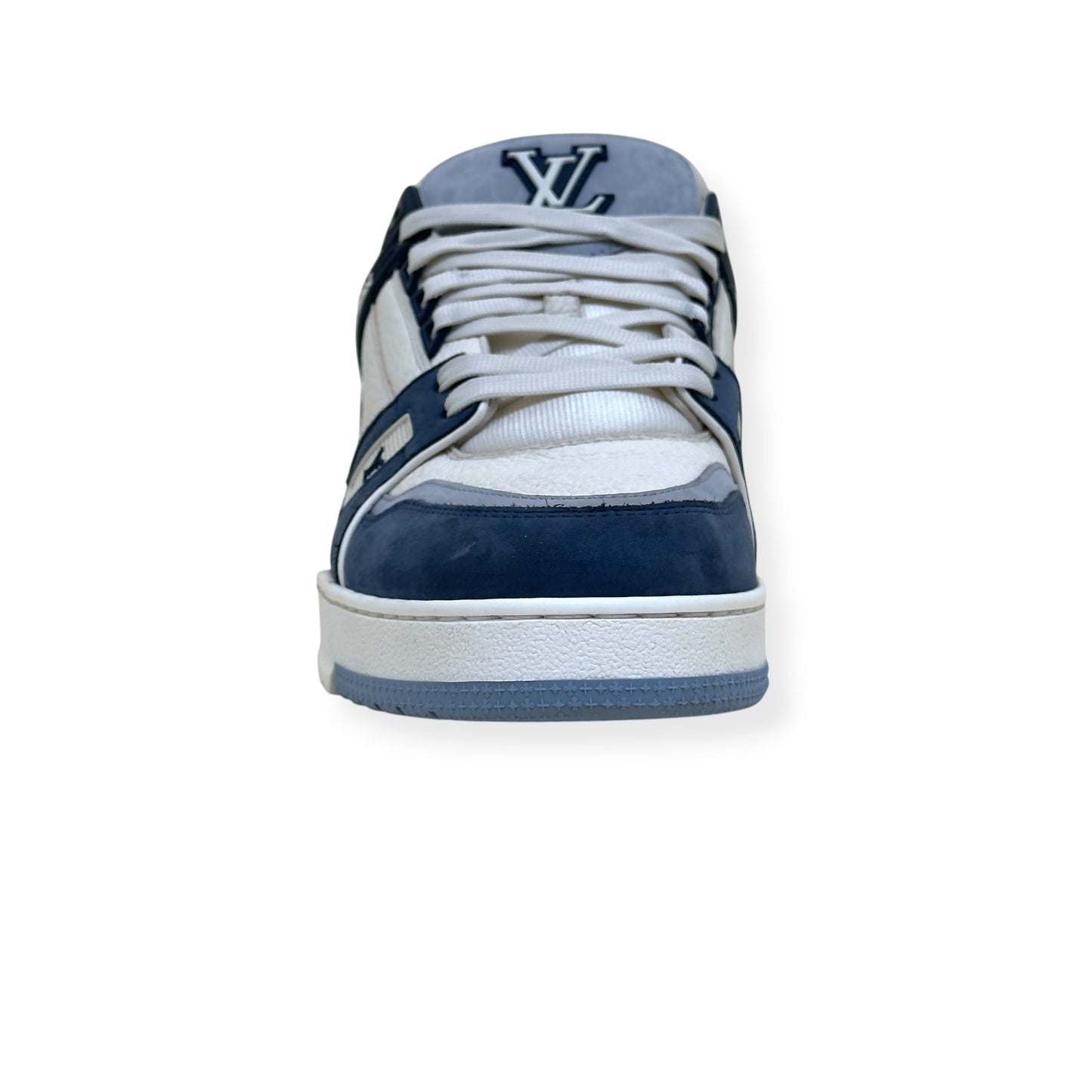 LOUIS VUITTON LV TRAINER SNEAKER NAVY BLUE / WHITE UK10 | UK 10, Multicoloured