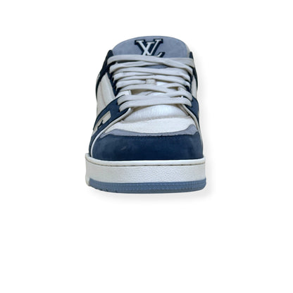 LOUIS VUITTON LV TRAINER SNEAKER NAVY BLUE / WHITE UK10 | UK 10, Multicoloured