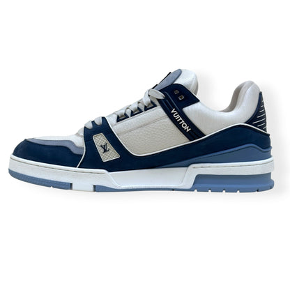 LOUIS VUITTON LV TRAINER SNEAKER NAVY BLUE / WHITE UK10 | UK 10, Multicoloured