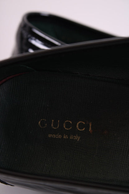 Gucci Patent Horsebit Loafers Black 41 | DEFAULT TITLE, Black