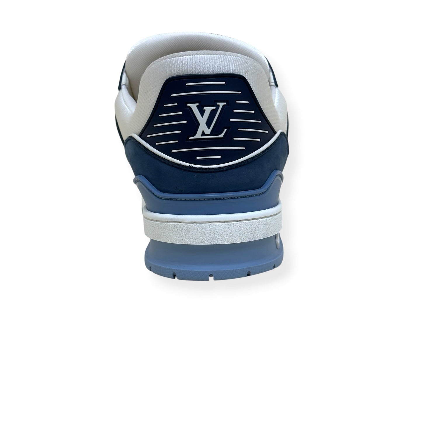 LOUIS VUITTON LV TRAINER SNEAKER NAVY BLUE / WHITE UK10 | UK 10, Multicoloured