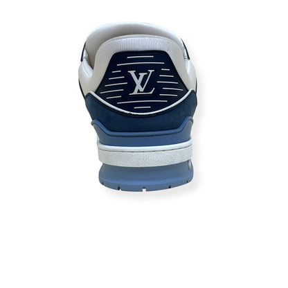 LOUIS VUITTON LV TRAINER SNEAKER NAVY BLUE / WHITE UK10 | UK 10, Multicoloured
