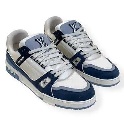 LOUIS VUITTON LV TRAINER SNEAKER NAVY BLUE / WHITE UK10 | UK 10, Multicoloured