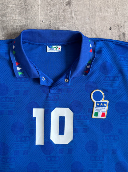 1994 Italy x Diadora "10" Home Football Shirt | Extra Large, Multicoloured