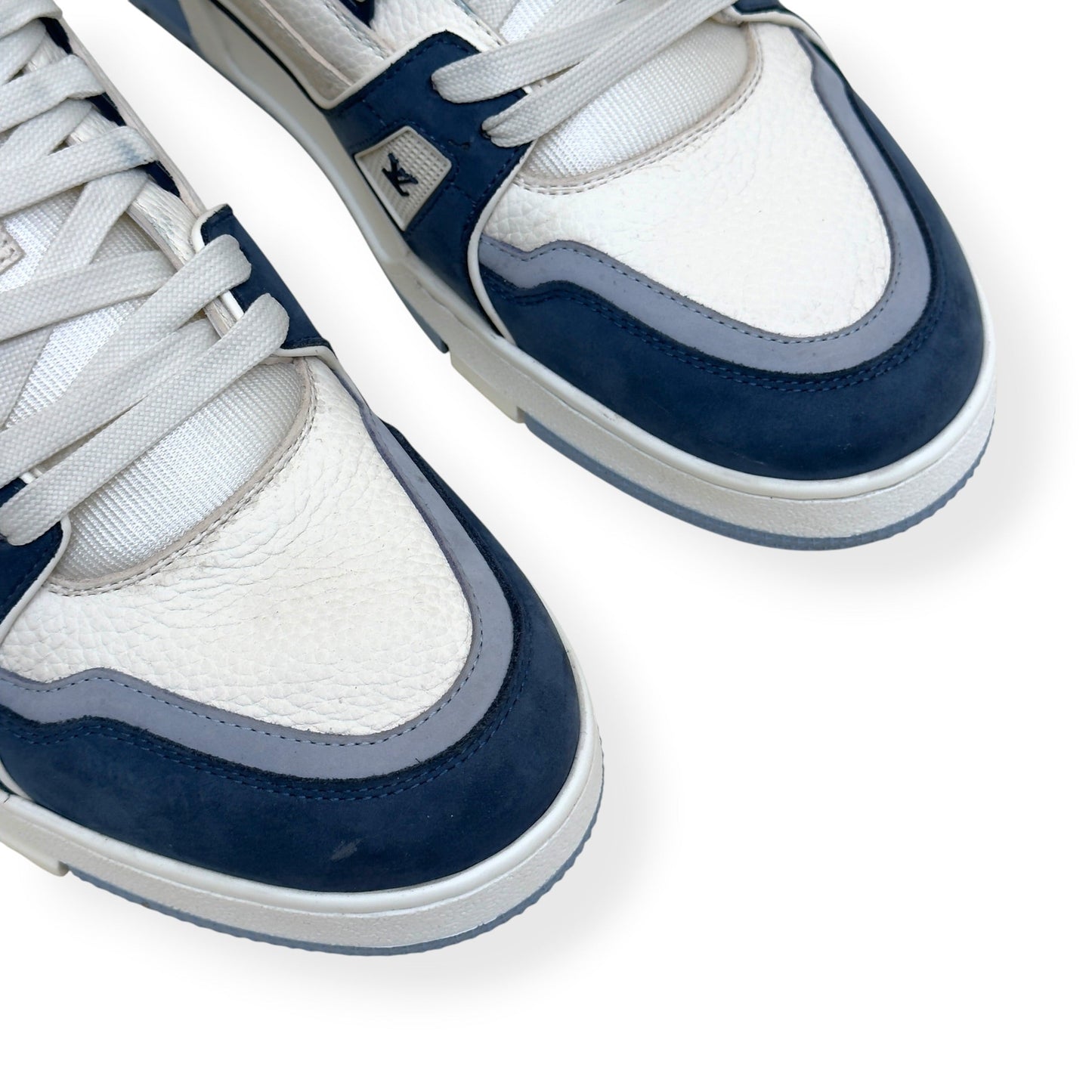 LOUIS VUITTON LV TRAINER SNEAKER NAVY BLUE / WHITE UK10 | UK 10, Multicoloured