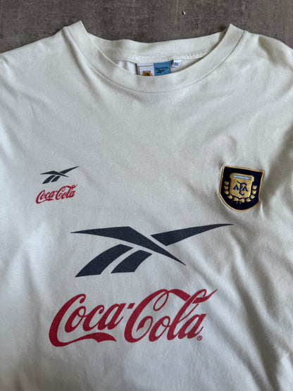 1999 Argentina x Reebok Coca Cola LS Football Tee | Extra Extra Large, Multicoloured