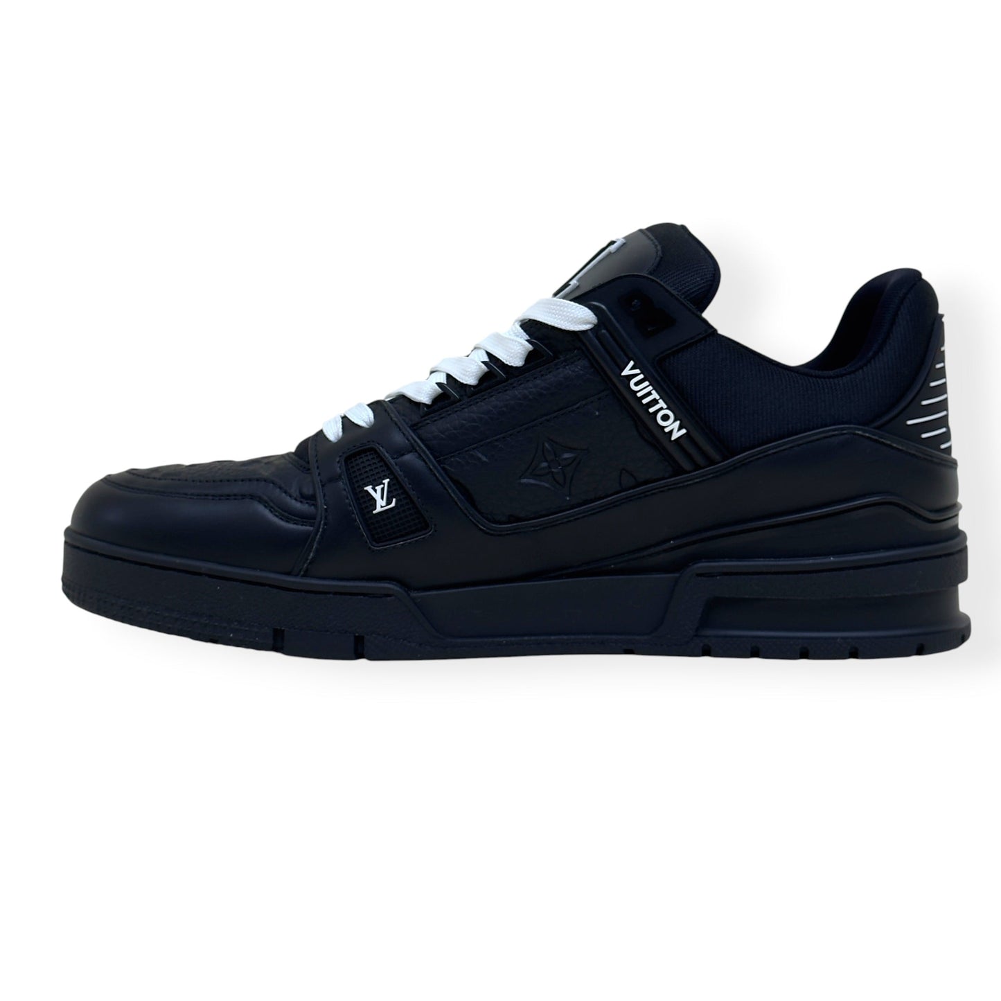 LOUIS VUITTON LV TRAINER SNEAKER BLACK / WHITE UK10 | UK 10, Black