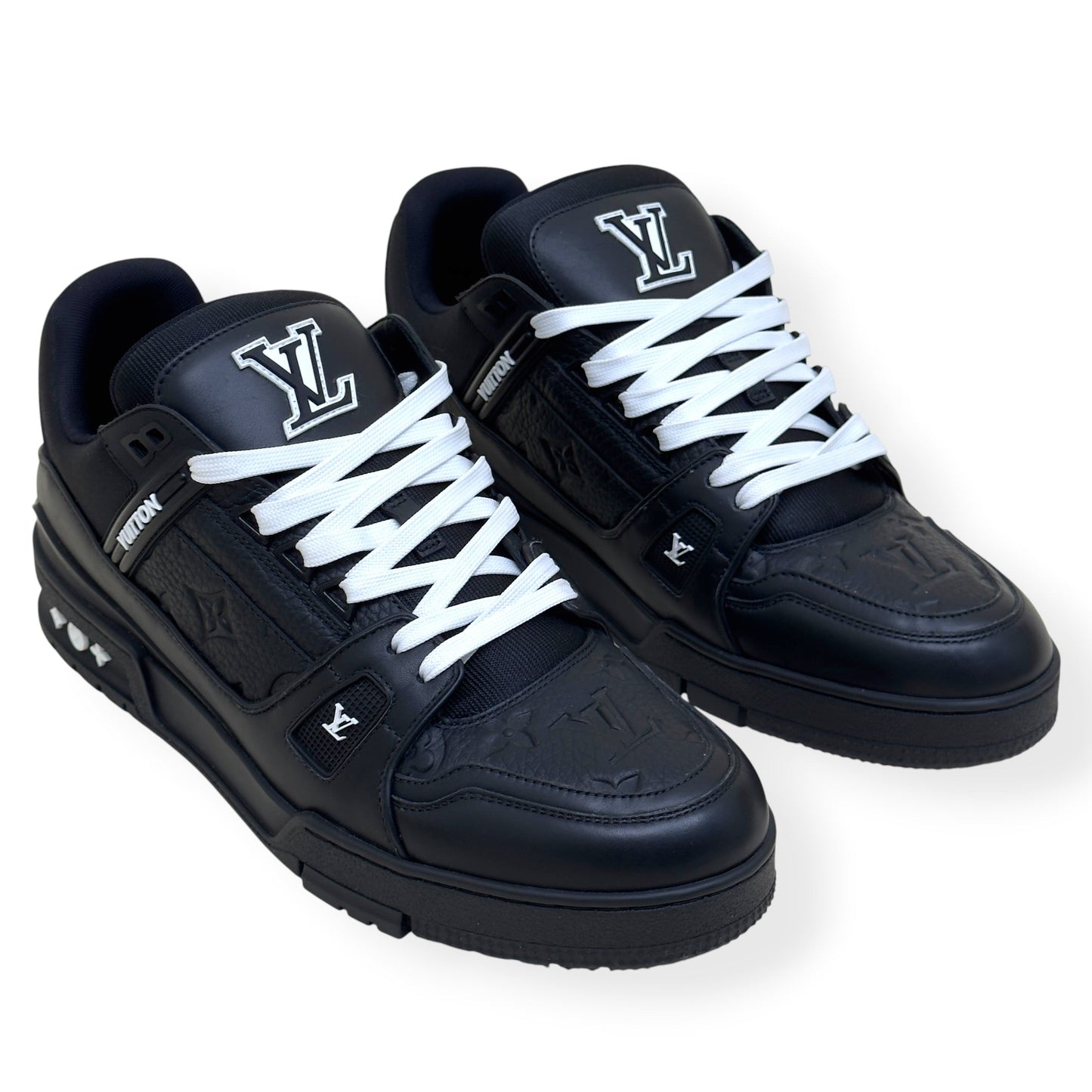 LOUIS VUITTON LV TRAINER SNEAKER BLACK / WHITE UK10 | UK 10, Black