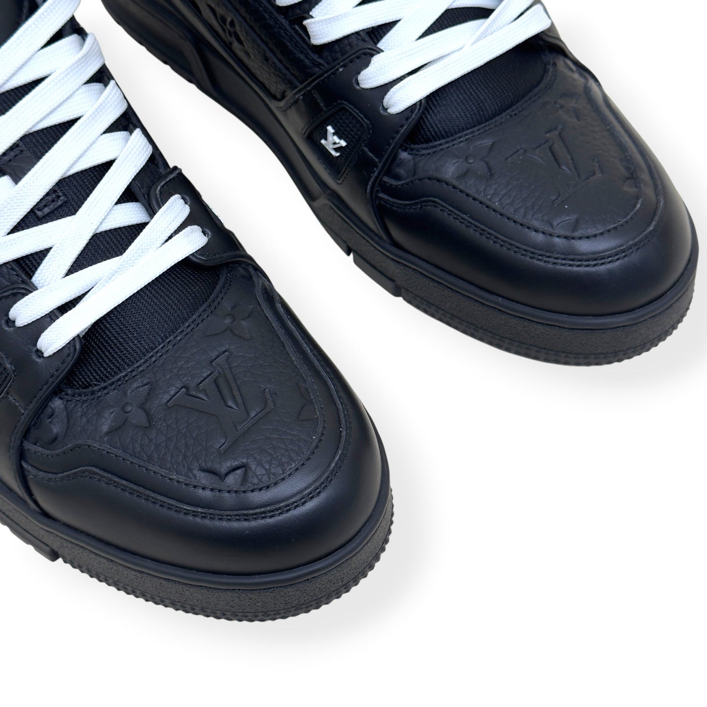 LOUIS VUITTON LV TRAINER SNEAKER BLACK / WHITE UK10 | UK 10, Black