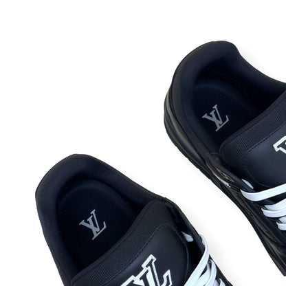 LOUIS VUITTON LV TRAINER SNEAKER BLACK / WHITE UK10 | UK 10, Black