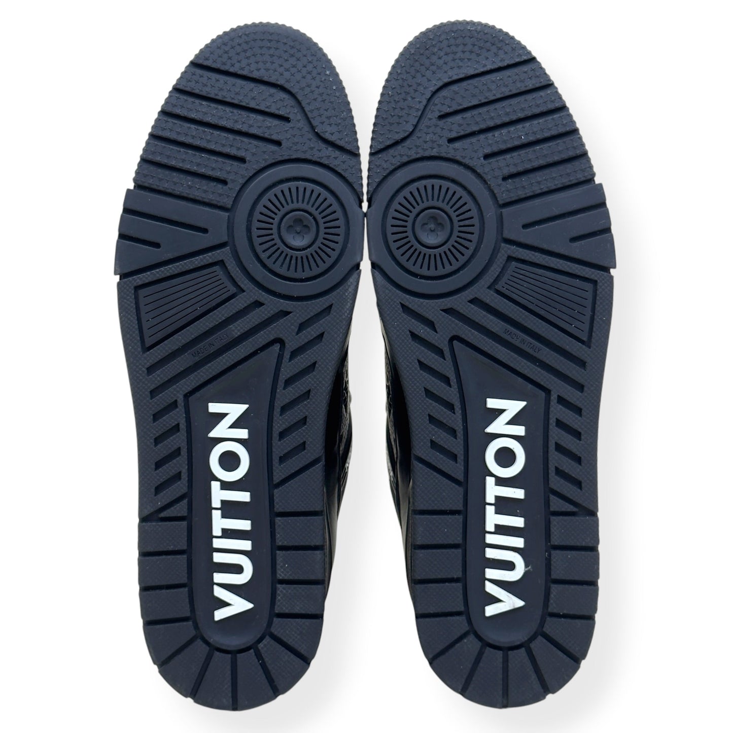 LOUIS VUITTON LV TRAINER SNEAKER BLACK / WHITE UK10 | UK 10, Black