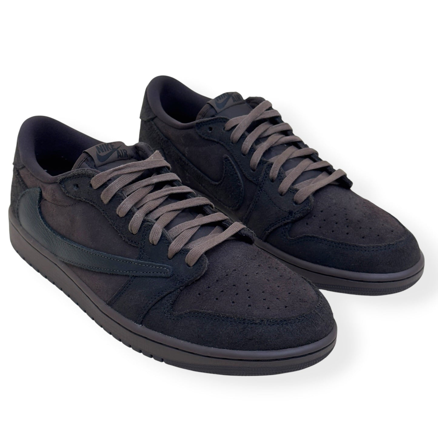 NIKE X TRAVIS SCOTT AIR JORDAN 1 LOW OG SP SNEAKER VELVET BROWN UK11 | UK 11, Brown