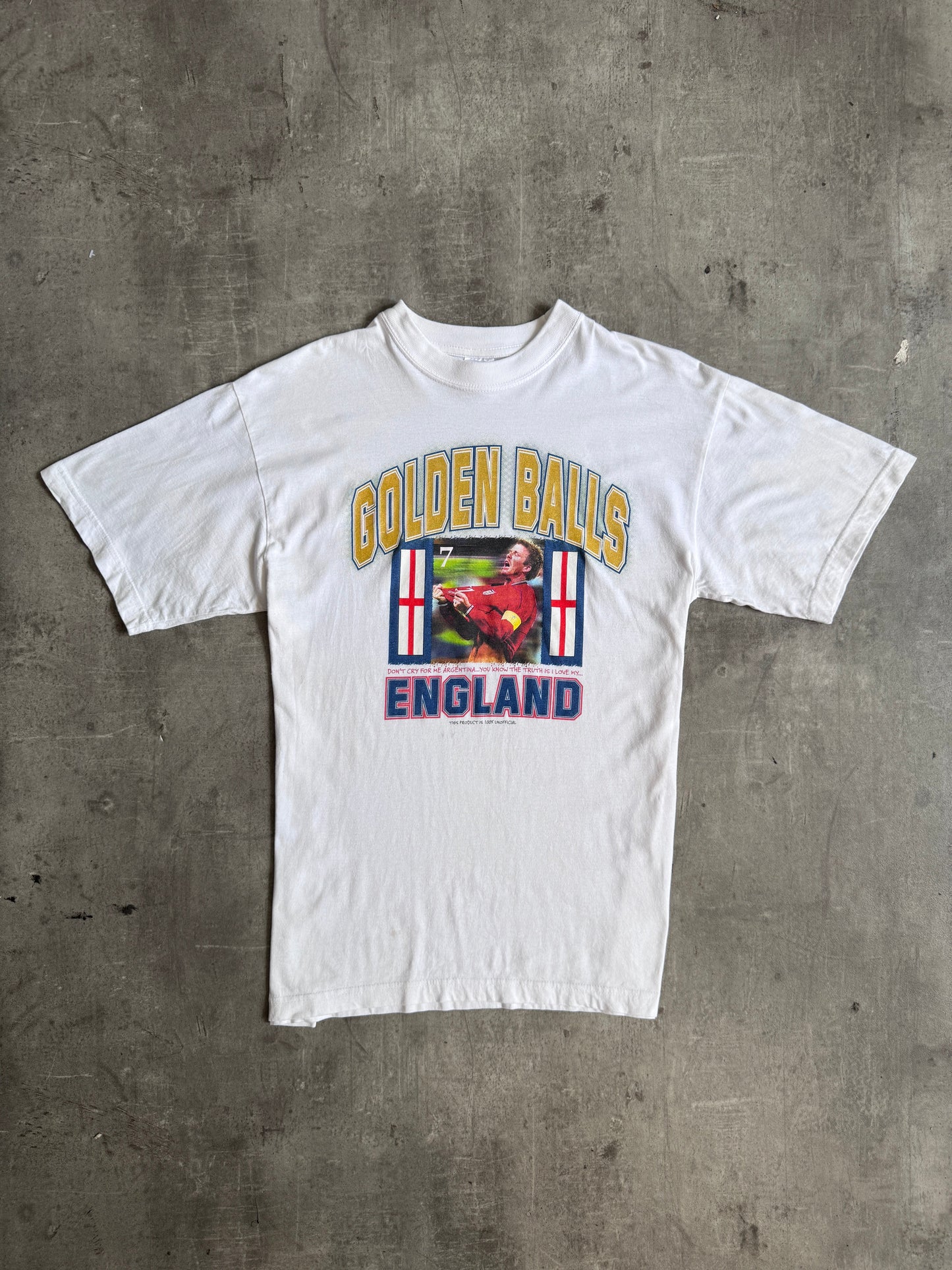 David Beckham "Golden Balls" Graphic Tee | Small, Multicoloured