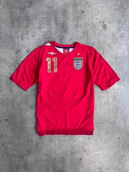 2006-2008 England x Umbro "Cole 11" Away Shirt | Extra Small, Multicoloured