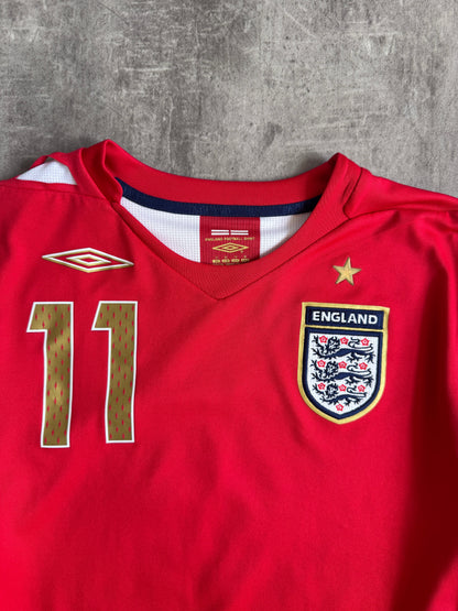 2006-2008 England x Umbro "Cole 11" Away Shirt | Extra Small, Multicoloured