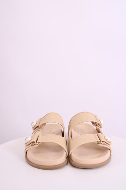 Jimmy Choo Fayence Raffia Sandal Cream 38 | DEFAULT TITLE, Cream