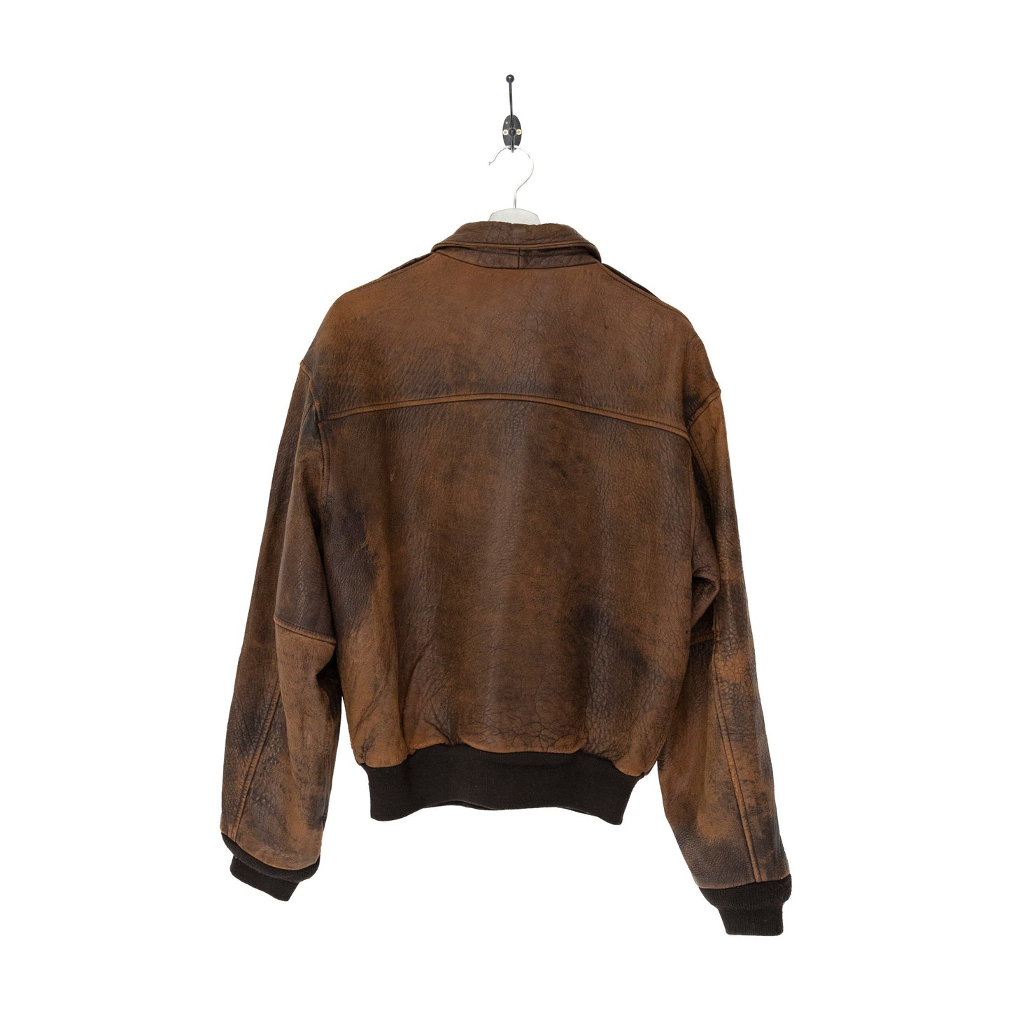 Avirex Washed Leather Aviator Bomber