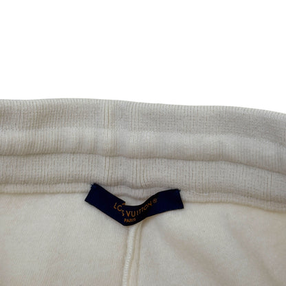 LOUIS VUITTON QUILTED TEXTURED WOOL TROUSERS LUXURY WHITE XL | XL, Red