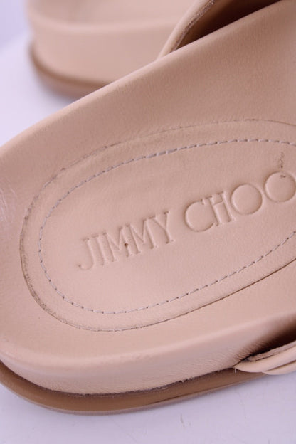 Jimmy Choo Fayence Raffia Sandal Cream 38 | DEFAULT TITLE, Cream
