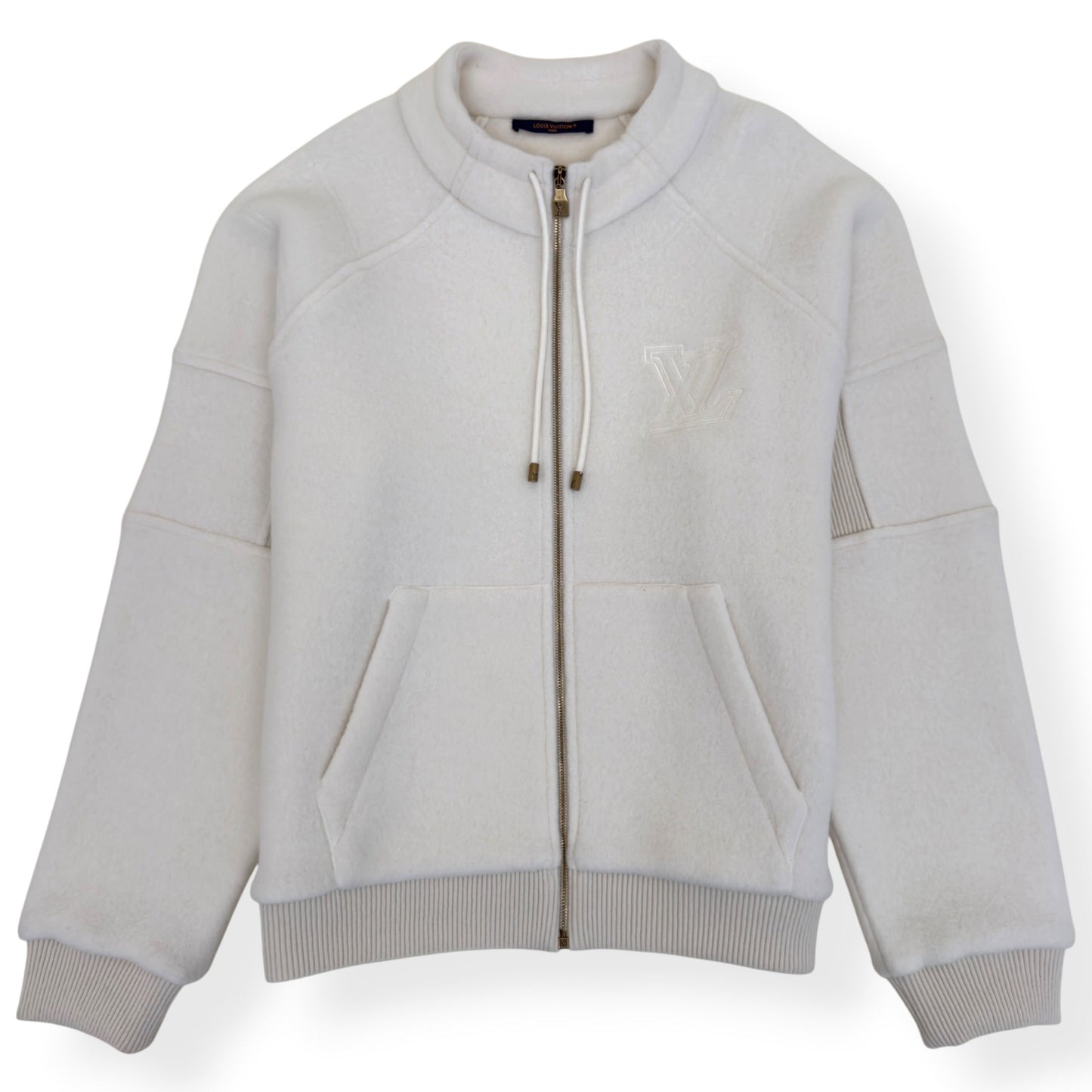 LOUIS VUITTON QUILTED TEXTURED WOOL JACKET LUXURY WHITE XXL | XXL, Red