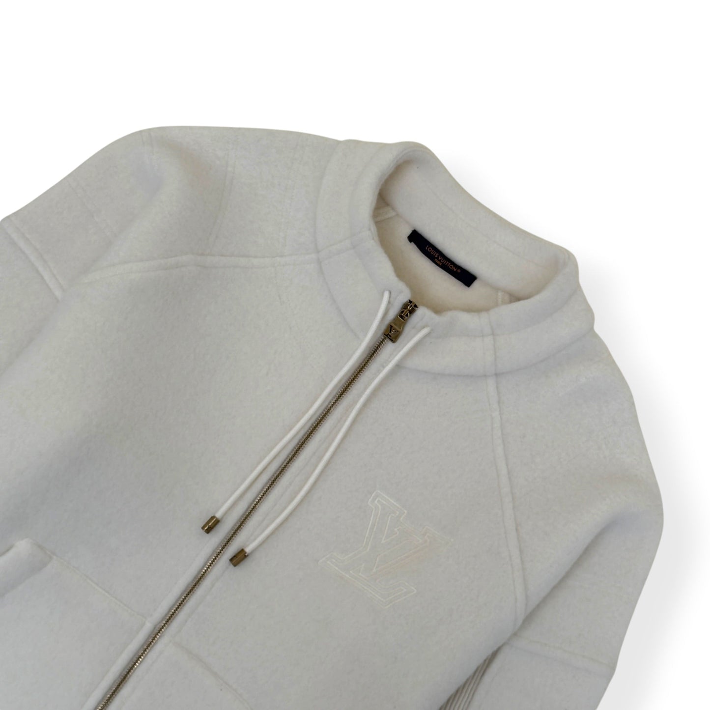LOUIS VUITTON QUILTED TEXTURED WOOL JACKET LUXURY WHITE XXL | XXL, Red