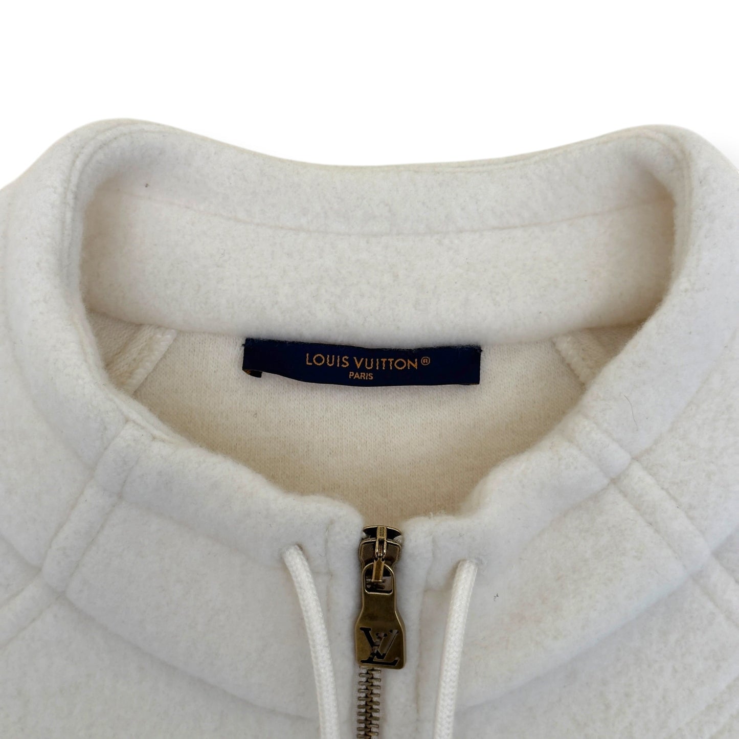 LOUIS VUITTON QUILTED TEXTURED WOOL JACKET LUXURY WHITE XXL | XXL, Red