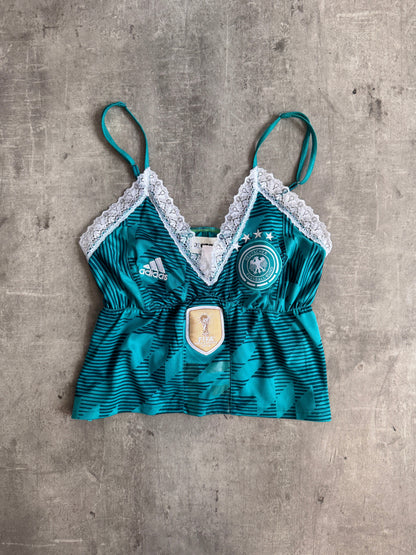 VT Rework: 2018 Germany Adidas Away Football Corset Top | Small, Multicoloured