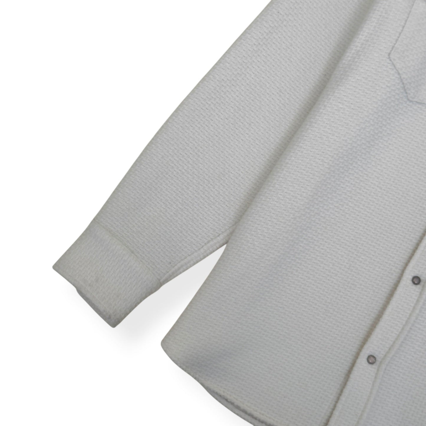 GOD'S TRUE CASHMERE AIR WAFFLE CASHMERE SHIRT ECRU XL | XL, Ecru