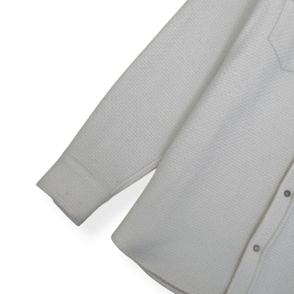 GOD'S TRUE CASHMERE AIR WAFFLE CASHMERE SHIRT ECRU XL | XL, Ecru