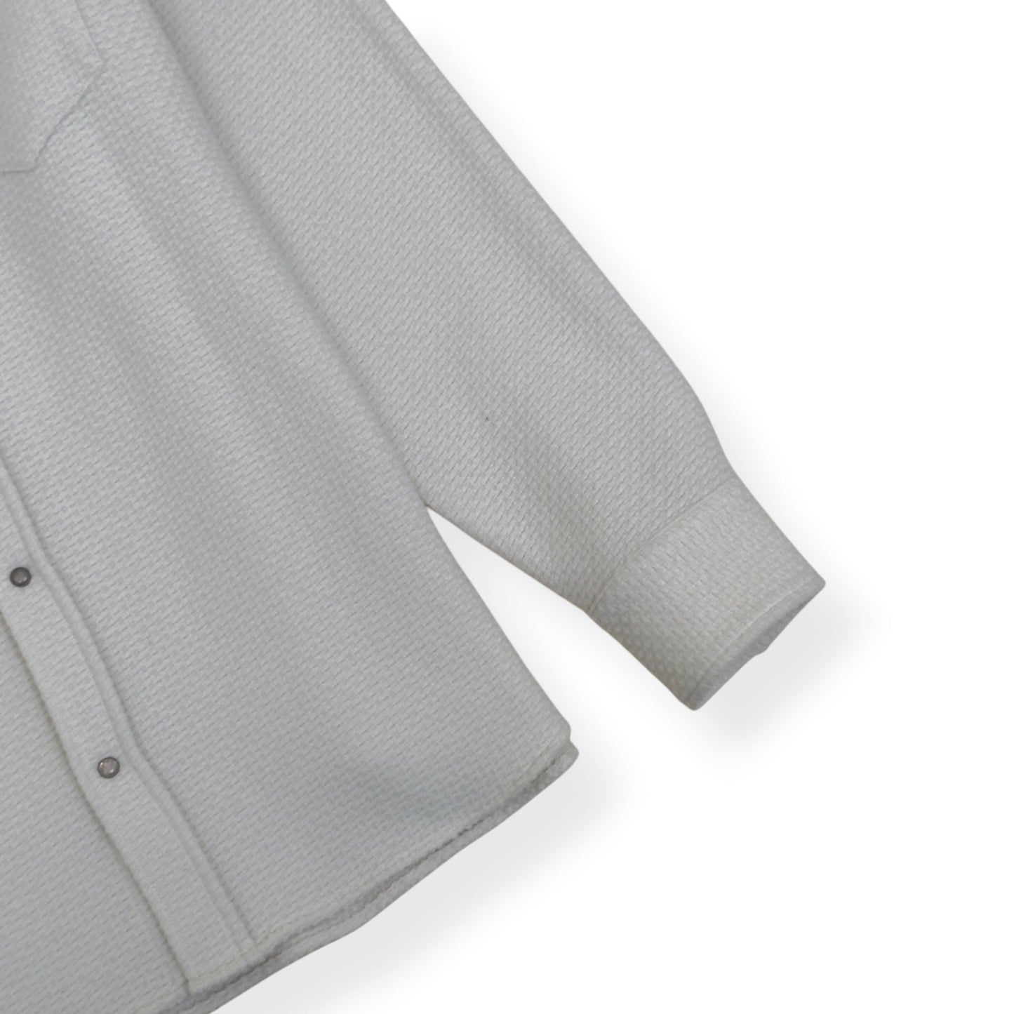 GOD'S TRUE CASHMERE AIR WAFFLE CASHMERE SHIRT ECRU XL | XL, Ecru