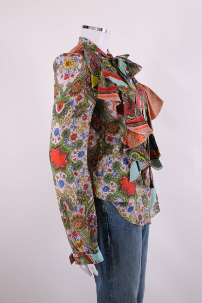 LBK Printed Blouse Multi 38 | O/S, Multicolor