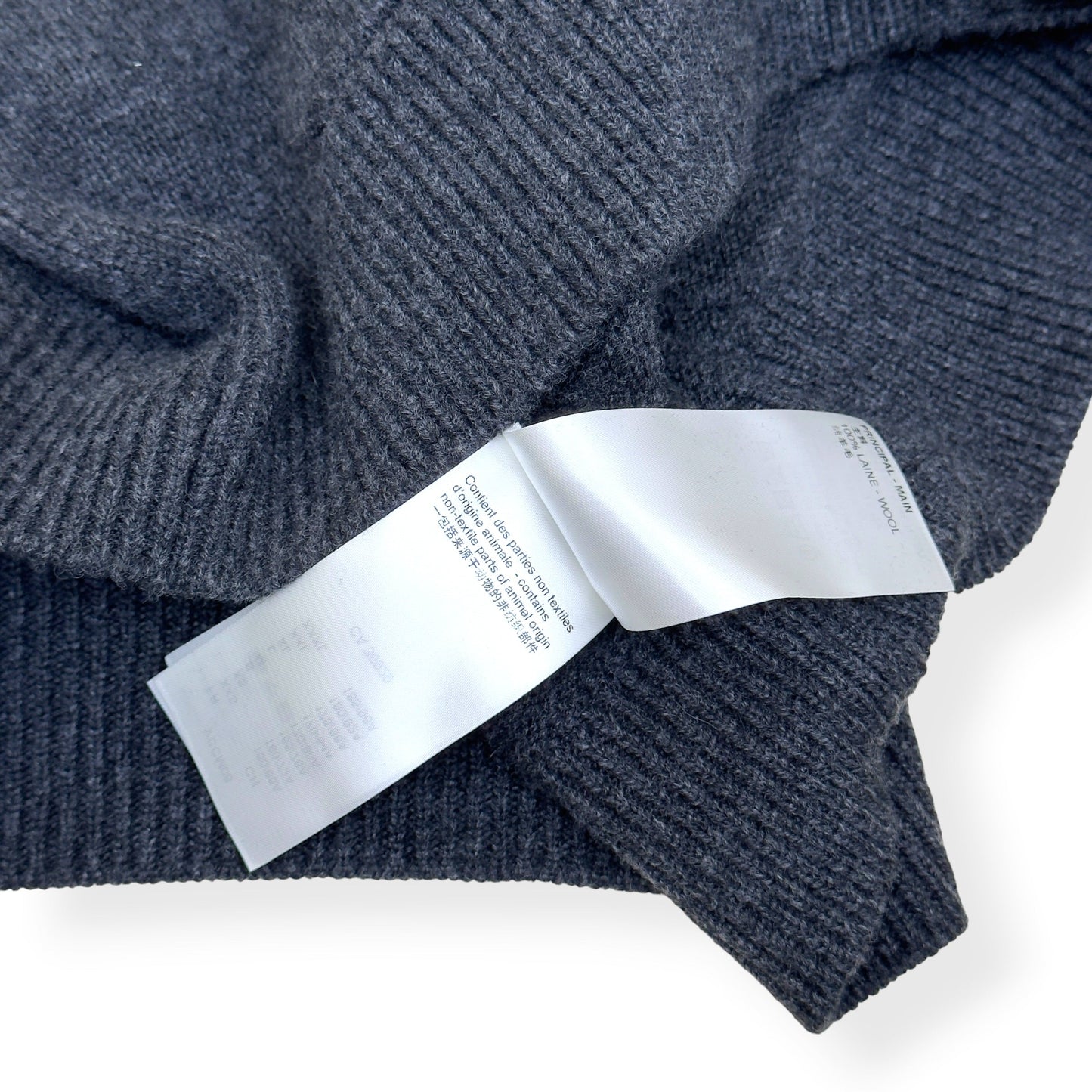 LOUIS VUITTON LV FREQUENCY EMBROIDERED WOOL CARDIGAN GREY L | Large, Grey