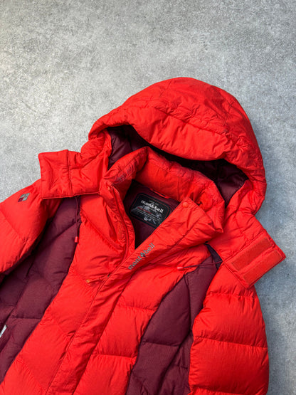 Montbell Two-tone Fitted Hooded Puffer Jacket