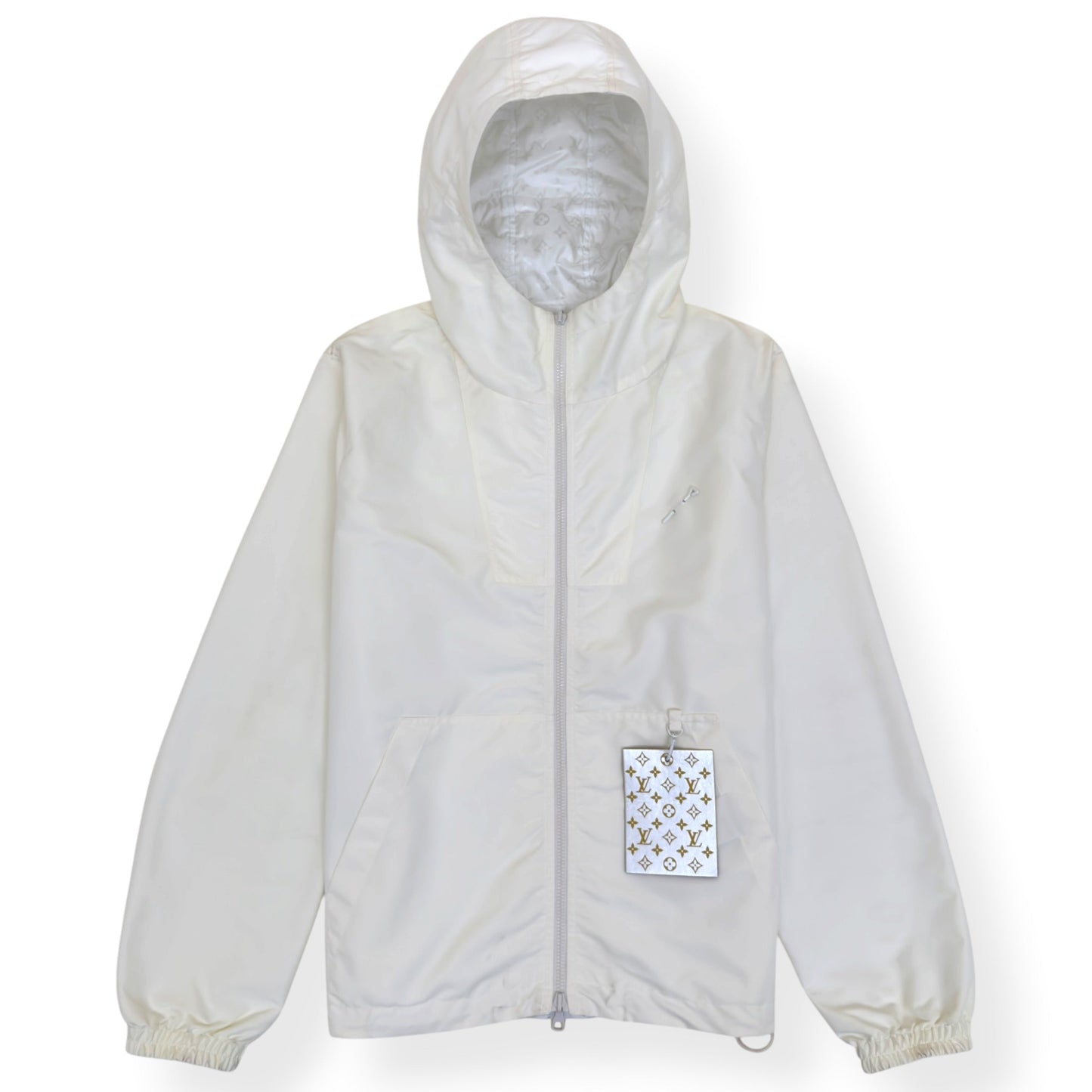 LOUIS VUITTON LVSE CABLES EDITION MONOGRAM REVERSIBLE WINDBREAKER WHITE 52 / L | Large, White