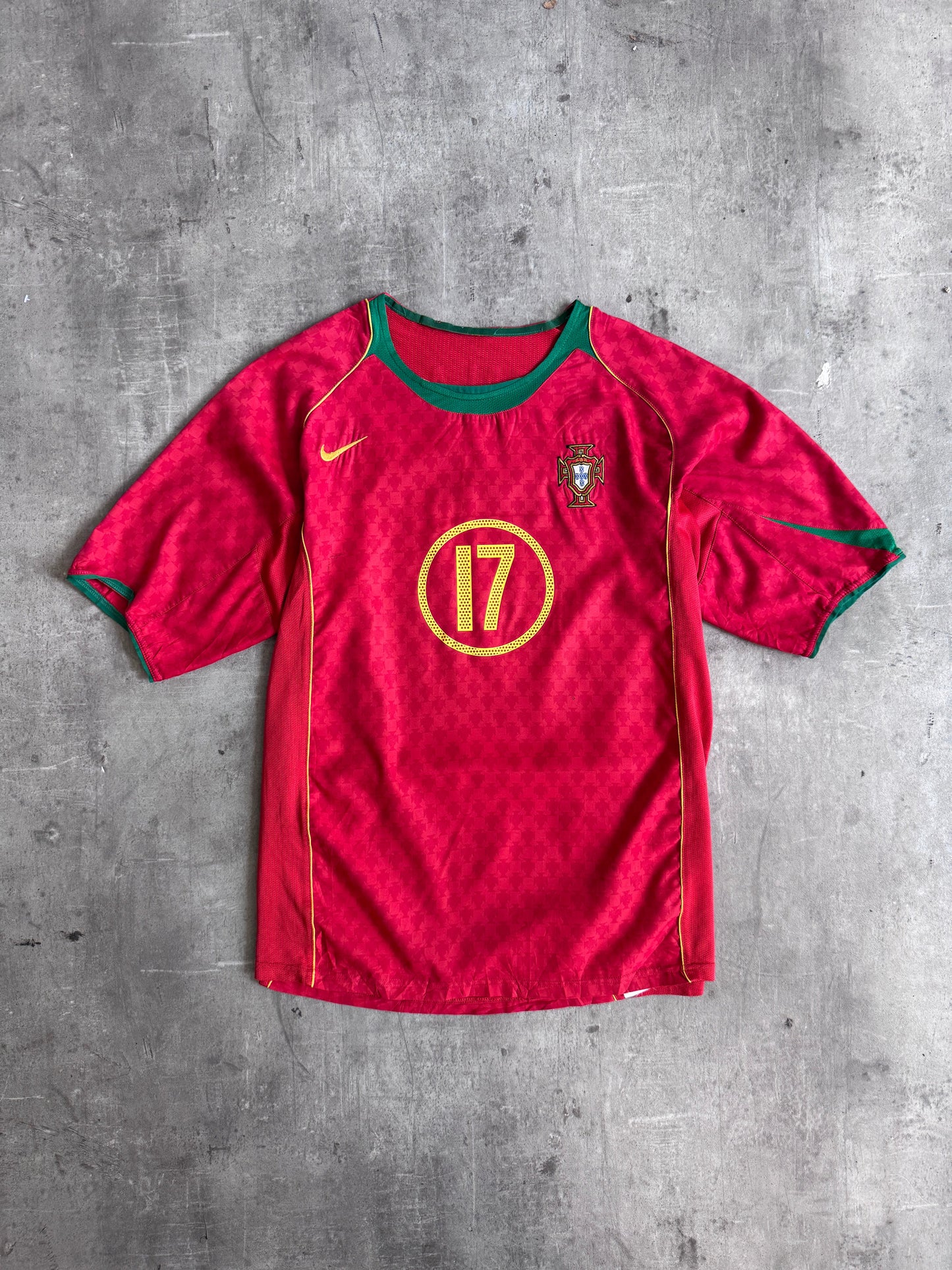 2004 Portugal x Nike "Ronaldo 17" Football Shirt | Extra Large, Multicoloured