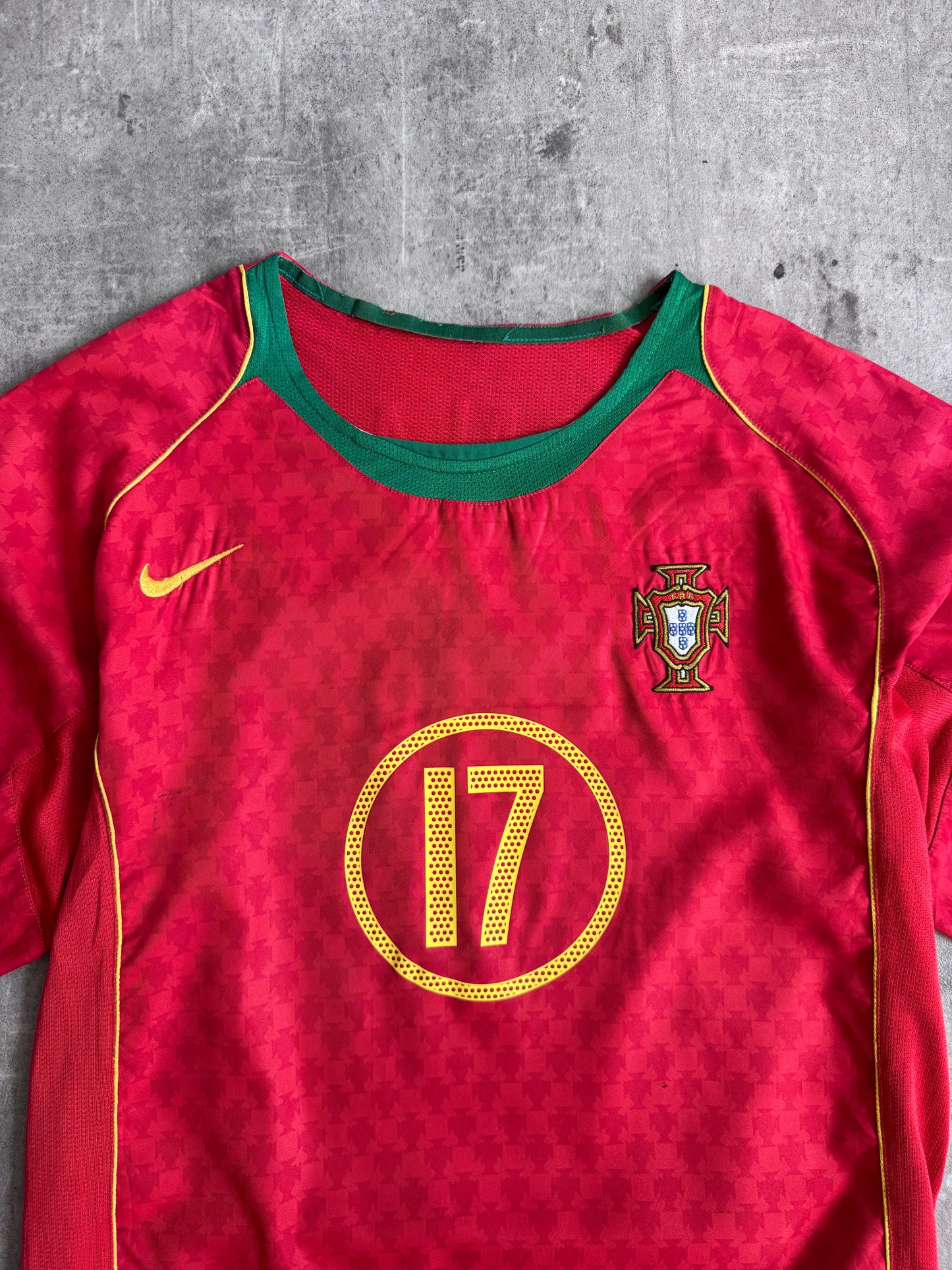 2004 Portugal x Nike "Ronaldo 17" Football Shirt | Extra Large, Multicoloured