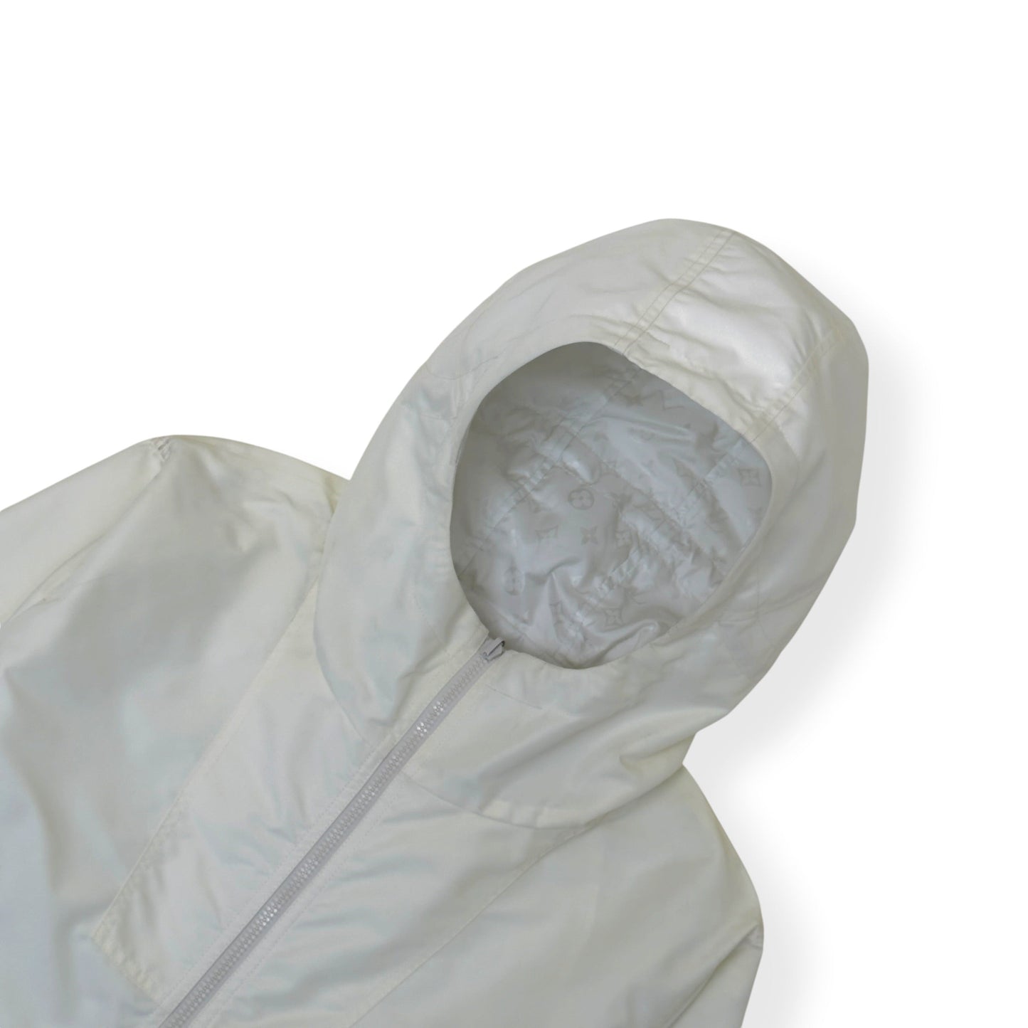 LOUIS VUITTON LVSE CABLES EDITION MONOGRAM REVERSIBLE WINDBREAKER WHITE 52 / L | Large, White