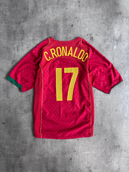 2004 Portugal x Nike "Ronaldo 17" Football Shirt | Extra Large, Multicoloured