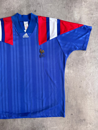 1992-94 France Adidas Home Football Shirt | Extra Extra Large, Multicoloured